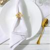 Metal Napkin Rings Set of 20 with Leaf Pattern for Table Use Napkin Holders Designed for Durability and Long Term Use