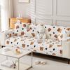 Autumn And Winter Bear Short Plush Sofa Cushion Cute Seat Cushion Milk Plush Non-Slip Full Cover Universal Simple Nordic Cartoon In