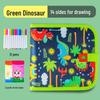 Portable Children's Folding Blackboard: Reusable Chalk Drawing Board and Erasable Graffiti Book for Home.