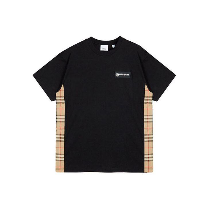 Burberry Drop Shoulder Sleeve T Shirt Women's Black 80245451