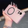Magnetic Semi‑Transparent Matte Phone Case for Vivo Y53s 4G,Y51,Y31 2020 Soft TPU Shockproof Cover