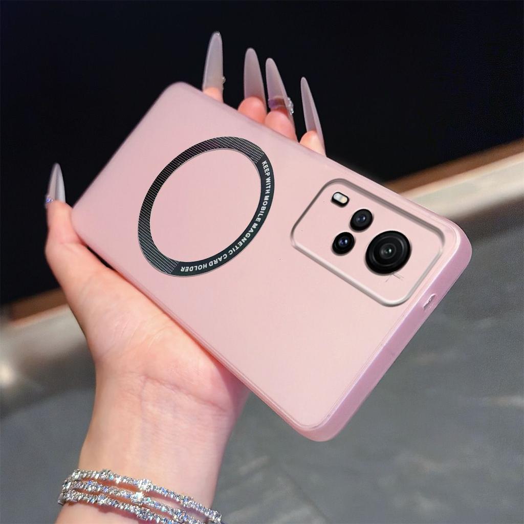 Magnetic Semi‑Transparent Matte Phone Case for Vivo Y53s 4G,Y51,Y31 2020 Soft TPU Shockproof Cover