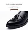 Lightweight Men's Plus Size Tassel Brogue Slip-On Leather Shoes - Bestseller Casuals Model 7263.