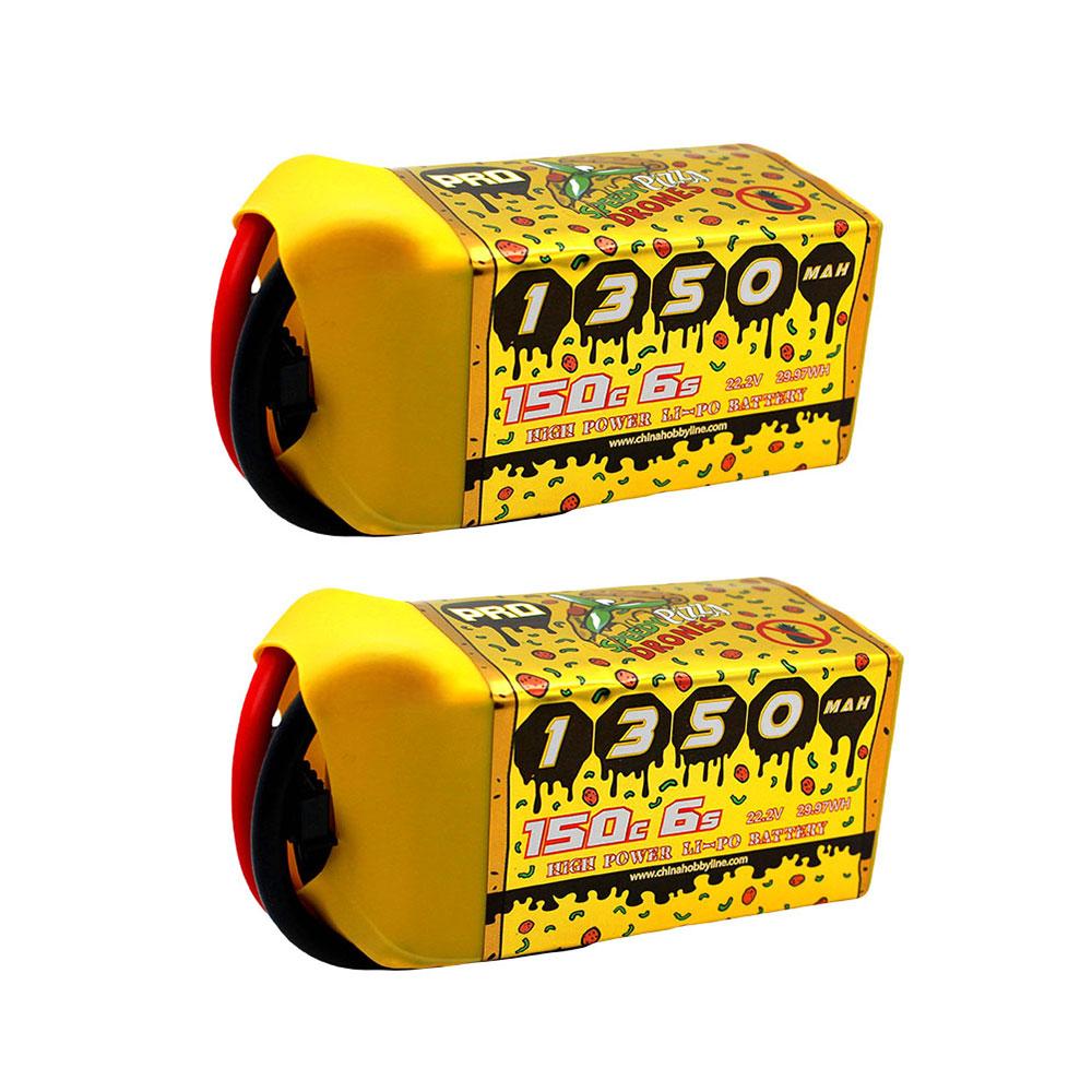 

2 шт. CNHL 6S 22.2V LiPo Акумулятор 1300 мАг 1500 мАг 130C з роз ємом XT60 для Квадрокоптера Дрона Літака RC FPV Вертольота Хобі 6S 1350mah 150C 2pcs