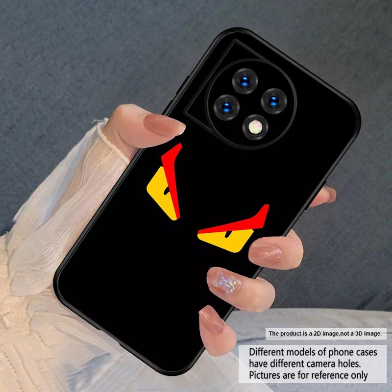 Two white circular eyes For OnePlus 8 9 11 12 13 10 Pro 9RT 8T 12R Ace 3 5 2V Nord CE 4 Lite N20 30 200 silicone soft phone case