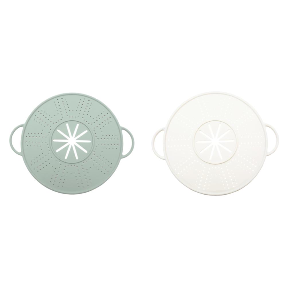 11in Silicone Foldable Splash Guard Dishwasher Safe Non-Stick Oil Splatter Guard Multi-Use Splatter Screen for Everyday Cooking