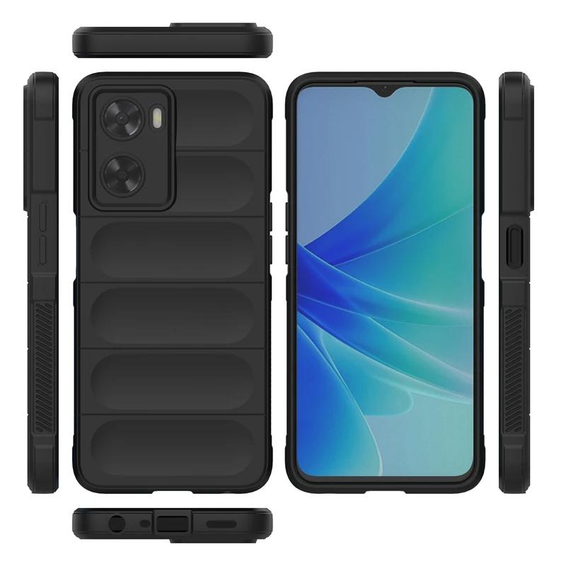 Hülle für OPPO A57 A77 4g Rückseite Handyhülle Flüssiges Silikon Sturzsicher Stoßfest Panzerhüllen Funda Coque