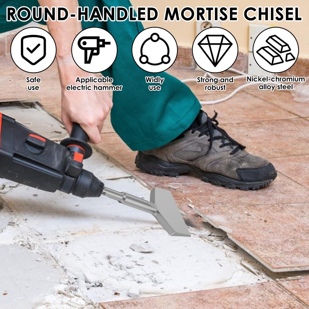 Alloy steel chisel Electric pickaxe chisel shovel tile cement floor slotting ground Rust proof and brick removal tool