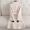 Double-sided Cashmere Coat Women's Medium and Long Autumn and Winter New Slim Fashion High-end Woolen Coat Small Man