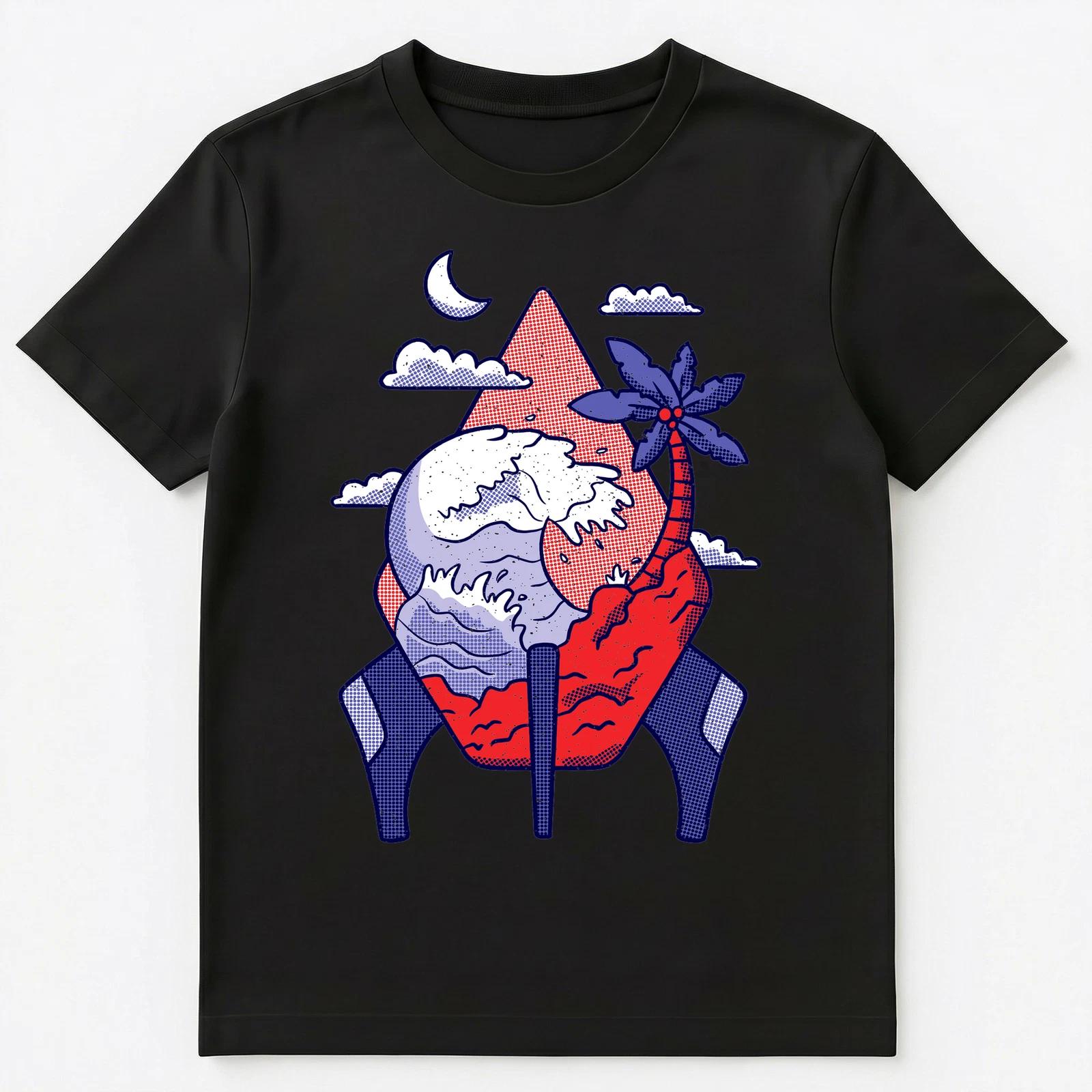Abstract Space Rocket Art Unisex T-Shirt S