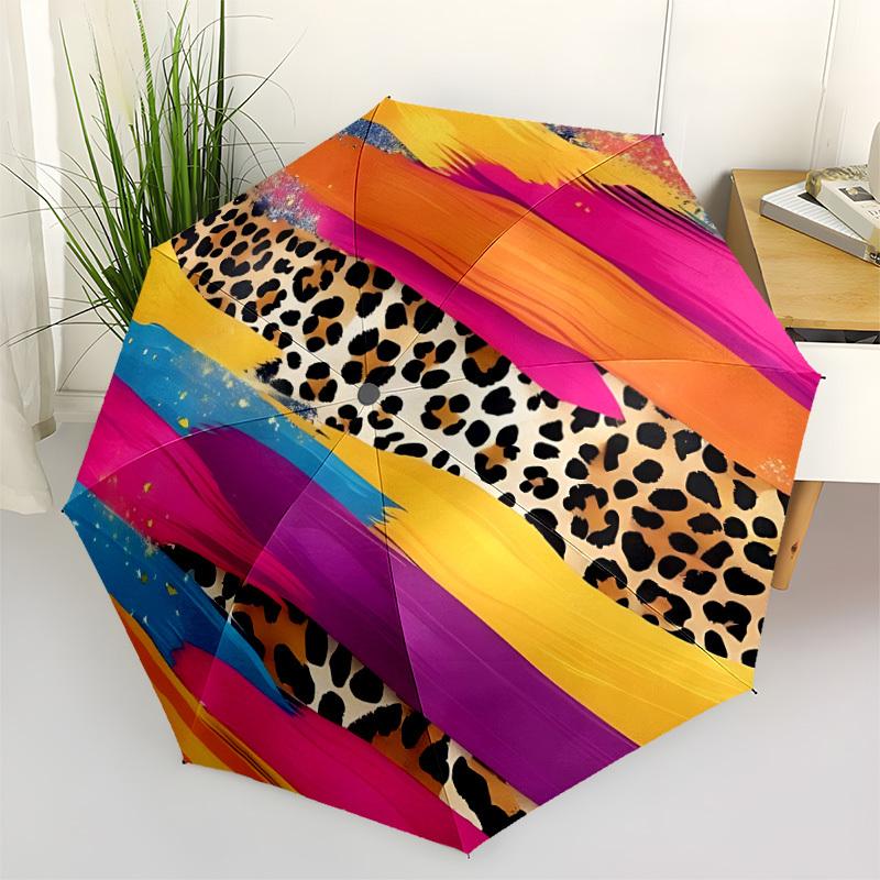 

1pc Abstract Art Umbrella Portable Folding Umbrella Durable Iron Frame, Suitable for All Seasons Home Travel Outdoor yy260319071