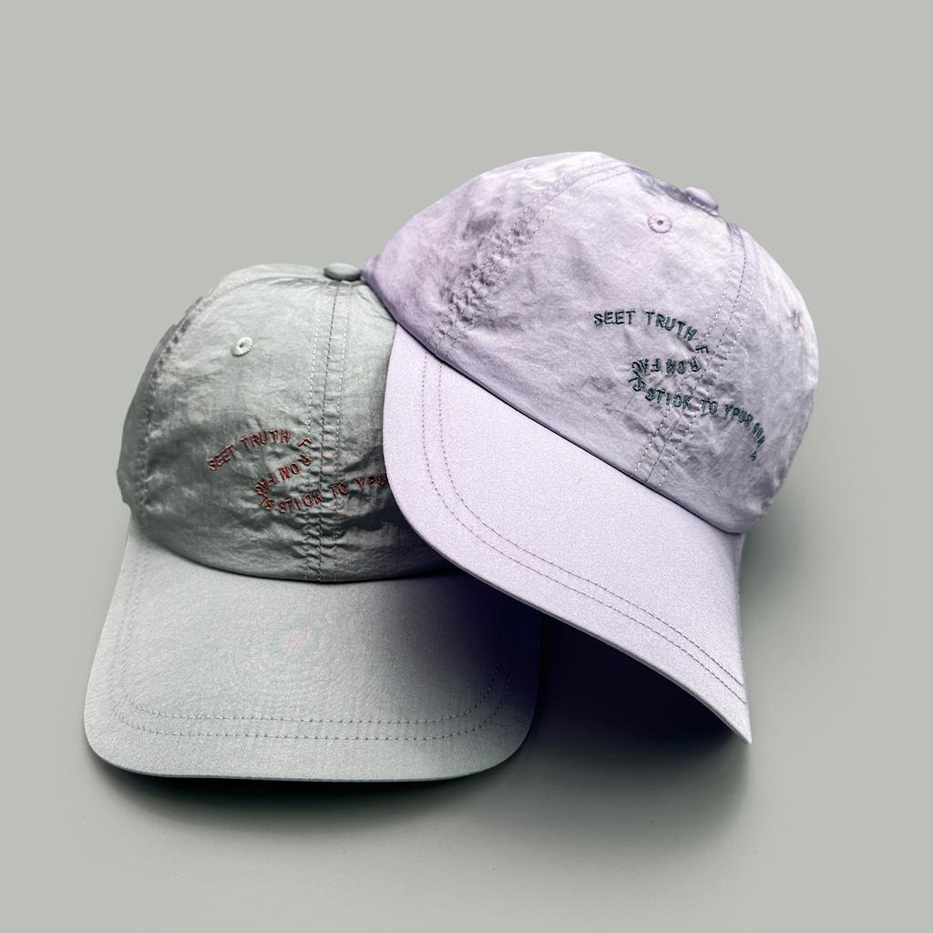 Quick-Drying Curved Letter Embroidery Baseball Cap Men'S And Women'S Niche Sunshade Breathable Cap