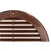 Grille d'aération - KOTARBAU - Ronde - Fi 150 mm - Marron - Moustiquaire intégrée