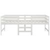 Solid Wood Bed without Mattress White 90x200 cm Pine Wood