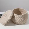 Rope Storage Basket Little Baskets Woven Lid Wicker Key Cotton Small Organizing
