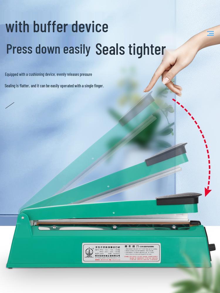 Compact Hand-Press Heat Sealing Machine for Plastic Bags and Film Cutting