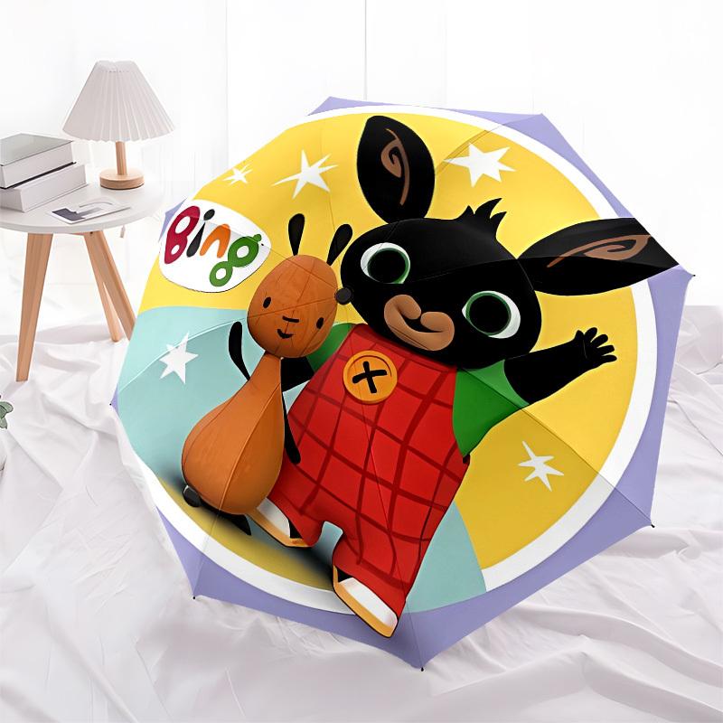 Bing, Rabbit Automatic Opening and Closing, 8 rib Structure Portable Umbrella, Suitable for Men and Women in All Seasons Perfect Gift for H