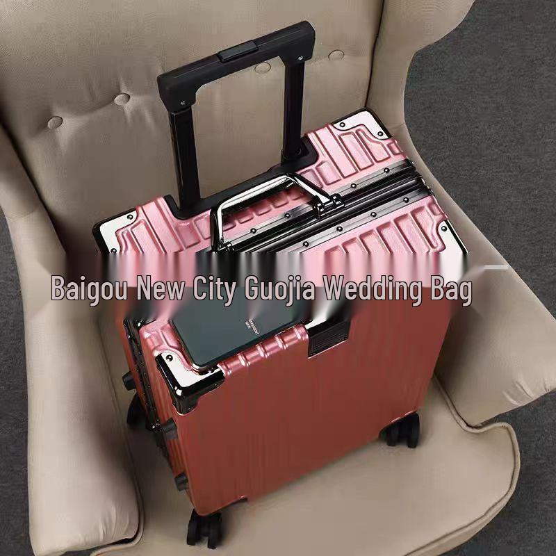 

24-дюймовый бесшумный чемодан на колесиках: Устойчивый к царапинам, Прочный, Ударопрочный, Водонепроницаемый, Чемодан с необычным каркасом 26-inch розовый