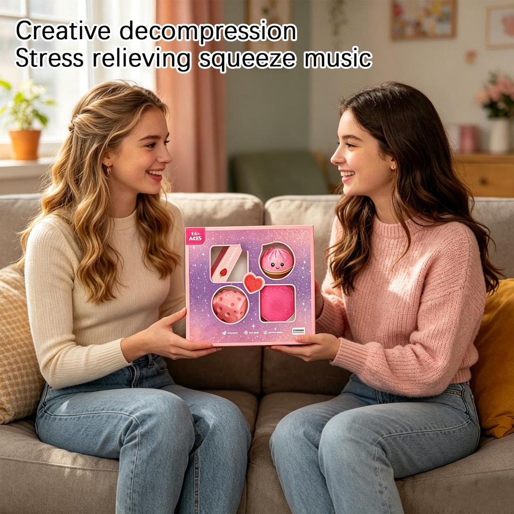 4-Piece Toy Set for Stress, Sensory Play for Adults and Kids