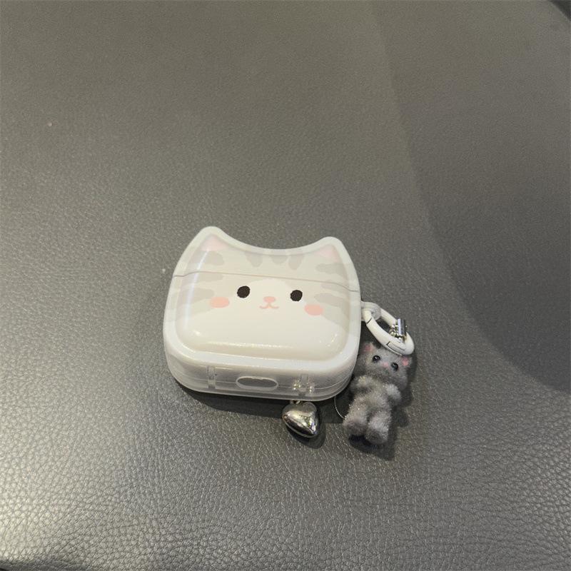 Is Korean cute gray kitten suitable for Apple AirPods 1 earphone case Pro1/1 generation earphone case