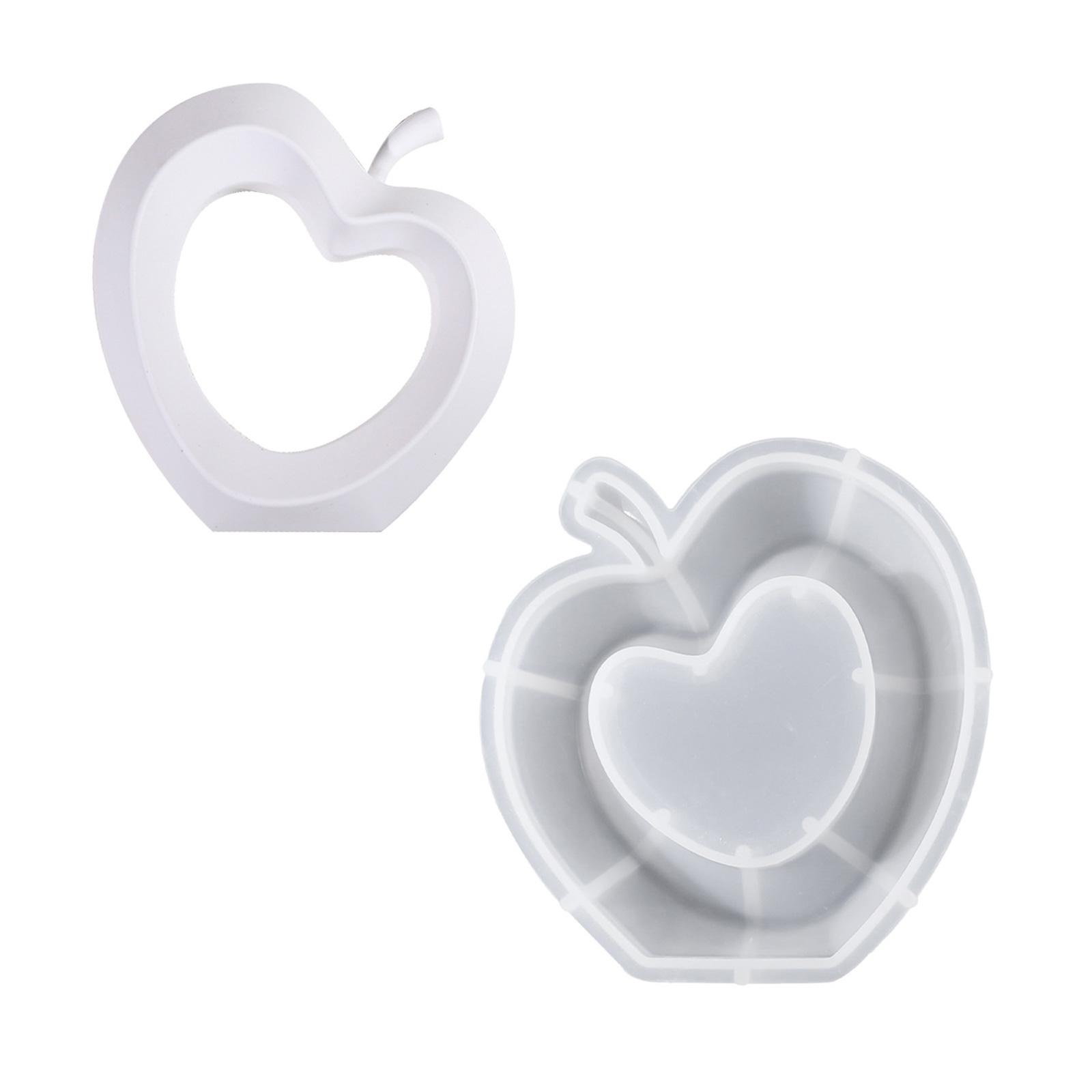 

Легкая в использовании силиконовая форма для создания уникального полого яблочного орнамента из гипса, цемента для украшения дома S