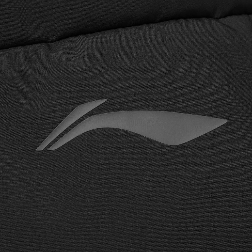 Li-Ning Wiatroodporna Wodoodporna Ciepła Kurtka Puchowa z Kapturem z Nadrukiem Litery Męska Okrycie Wierzchnie AYMV213-3