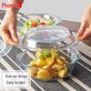 Phoenix Hitzebeständige Glasschüssel mit Deckel: Ideal für Suppen, Instant-Nudeln oder Salate.
