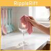 Kitchen Dish Cloth Fish Scale Edge Doublesided Water Absorber For Glasses And Surfaces