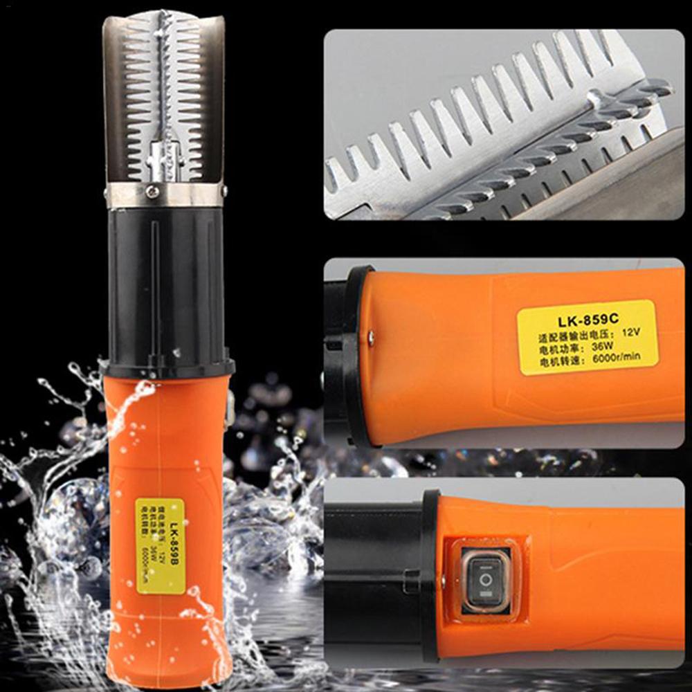 Electric Fish Scaler Fishing Scalers Scraper 6000 RPM Seafood Tools Fish Scale Planer EU Plug