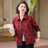 New Autumn/Winter Plus Size Lapel Jacket for Middle-Aged & Elderly Women - Casual Fashion