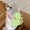 Hot-selling Green Apple Puppy In Nordic Station, Suitable for iPhone17 iPhone Case 16pm Korean Mirror Protective Case