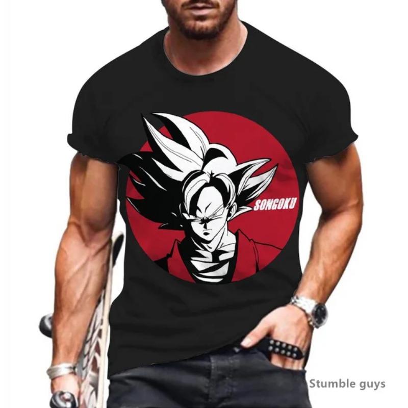 2026 Men s Casual Anime Dragon Ball T-shirt Goku Kakarot XXS