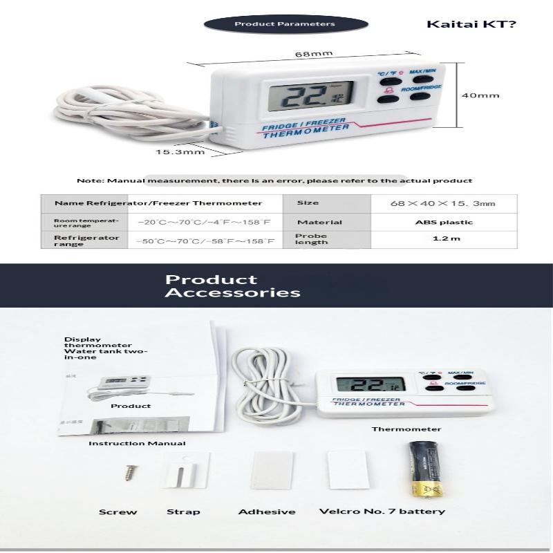 Digital Temperature Gauge for Restaurant Refrigerator Bar Home Use with Instant Reading User Friendly Interface