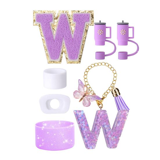 7Pcs Cup Accessories Set for 30/40oz Tumbler Silicone Straw Lid Spill-Proof Stoppers Handle