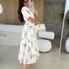 Women Dress Fashion New Print Ladies Skirt Big Hemline Dress