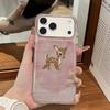 Flower Bow Deer Phone Case For IPhone 17 Air 16 14 15 Pro Plus 13 12 11 Pro Max  Shockproof Silicone Clear Phone Cover Fundas