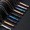 Breathwork Meditation Mindfulness Breathing Anti Smoking Necklace Stainless Steel Whistle Anxiety Relief Jewelry