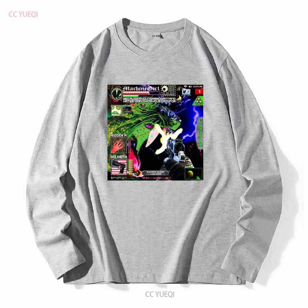 Machine Girl Weil Ich Jung Arrogant Bin Und Alles Hasse Wofür Du Stehst Album T-Shirt Breakcore Merch vintage Gewaschen Lässig