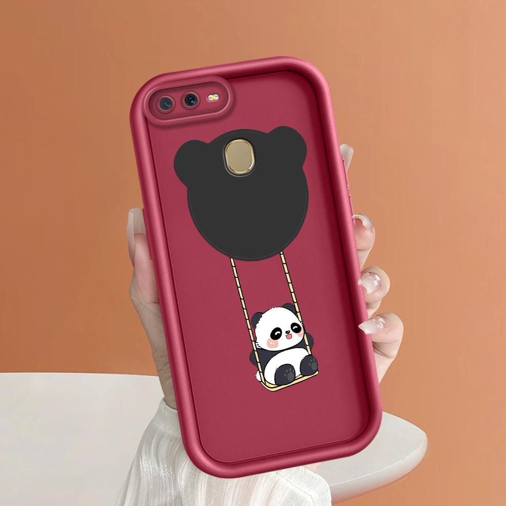 Soft Silicone Square Ladders Cartoon Pattern Full Cover Camera Protection Shockproof Case for OPPO Reno Realme OnePlus