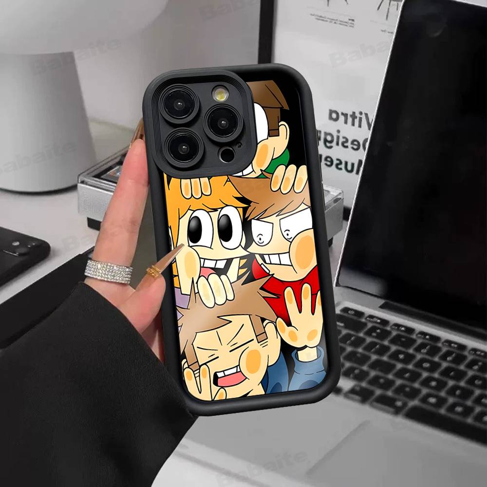 Cartoon Cute E-Eddsworlds Silicone Soft Phone Case For IPhone 17 16 14 13 12 11 15 Pro Max Plus Air Cover