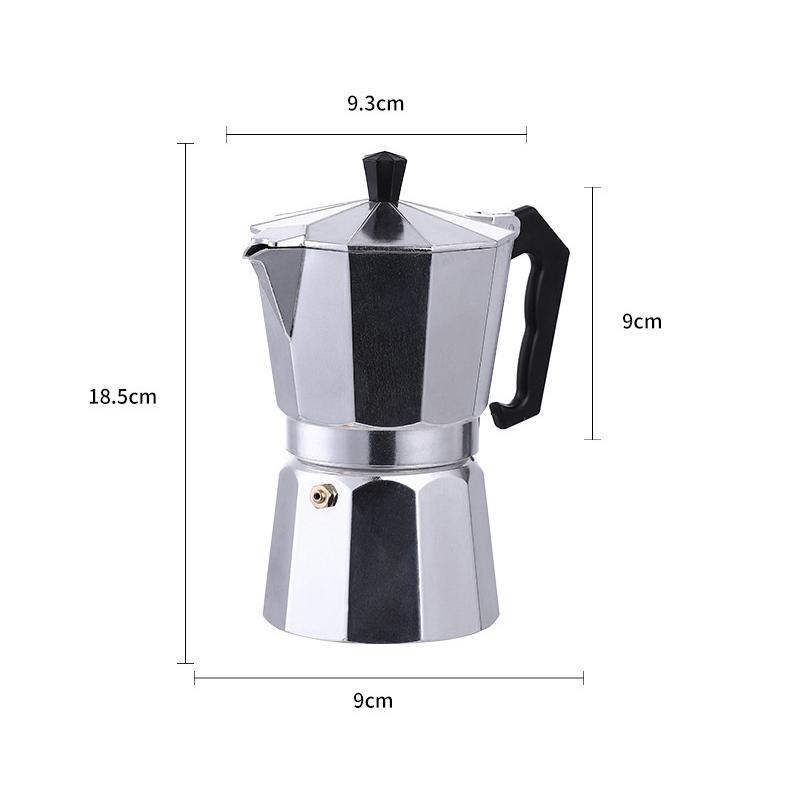 

Кофейник Бытовой Итальянский Восьмигранный Мока Кофе Чайник Офис Дом Путешествия На Открытом Воздухе Кемпинг Посуда Оборудование 300ML серебряный