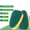 Kitchen Nano Sponge Cleaning Brush With Replacement Heads For Dishwashing And Surface Cleaning