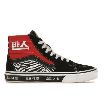 Sk8-Hi יוניסקס אדום מרוצים כחול אמיתי VN0A32QG9HW