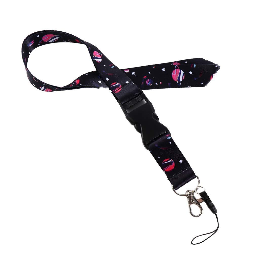 Ring Holder Outer Space Neck Straps Stars Pattern Hang Ropes Mobile Phone Strap Astronauts Lanyard