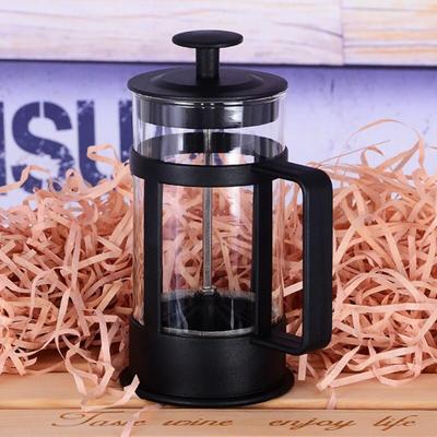 JMJM Glas-French-Press-Kaffee-Teebereiter, Kaffeepresse mit Filtersystem, verdicktes Borosilikatglas