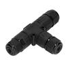 2 Stück T-Stück Abzweigdose Verbinder IP68 Wasserdicht 450V 16A 9?12mm 3-Wege-Kabelverbinder