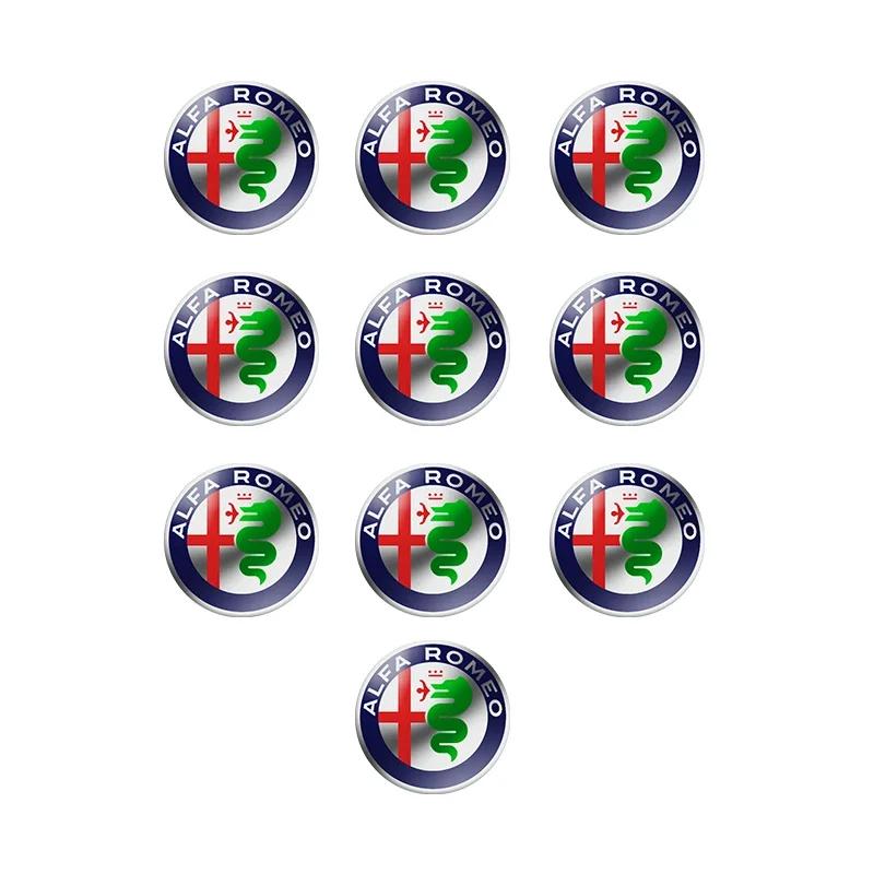 Car Stickers For Alfa Romeo 11mm 14mm Car Remote Key Sticker Aluminum Badge For Alfa Romeo 159 Sportwagon Giulietta Mito 147 156