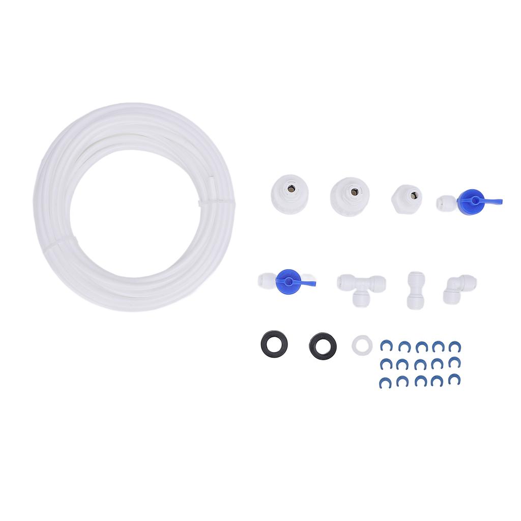 Kjøleskap Vannledningssett med 1/4in Slange Vanntilkoblingssett for Kjøleskapsside