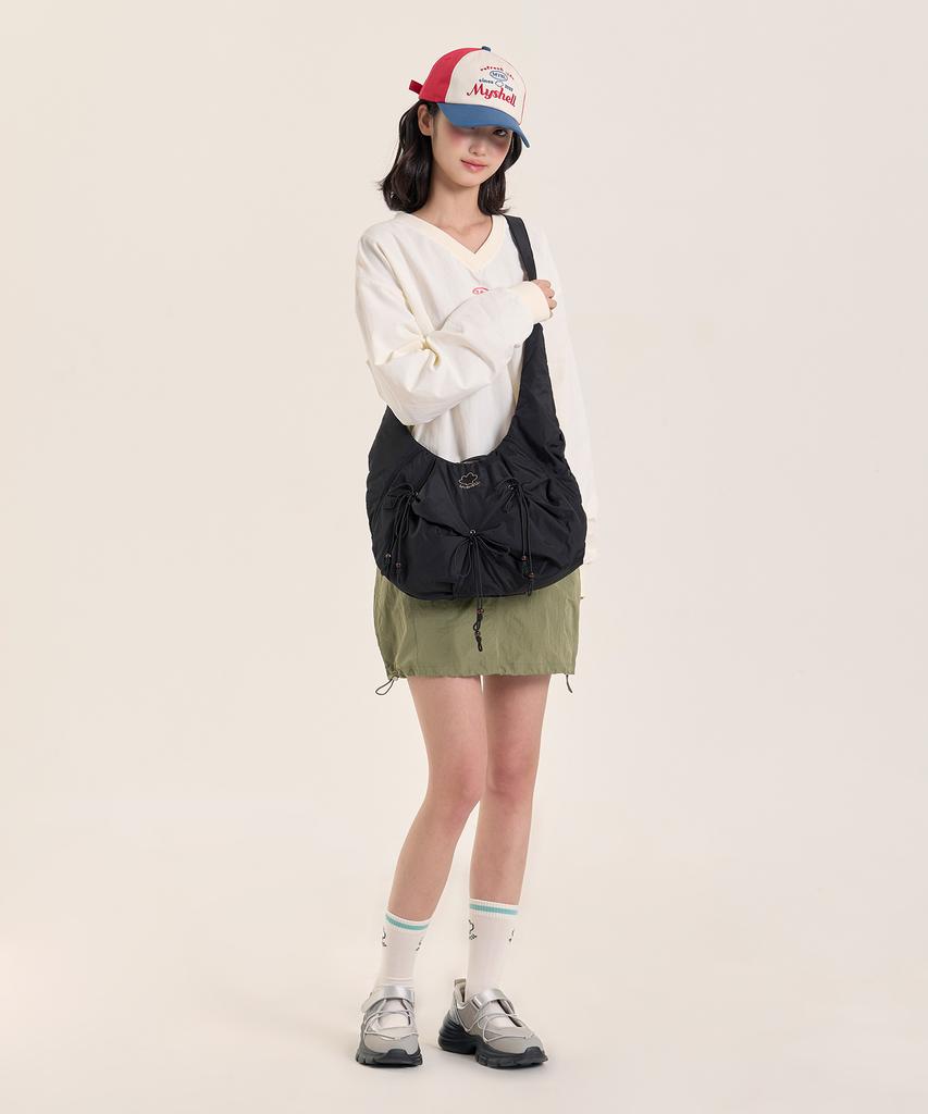 Myshell Willow String Nylon Crossbody Bag_10111Cb