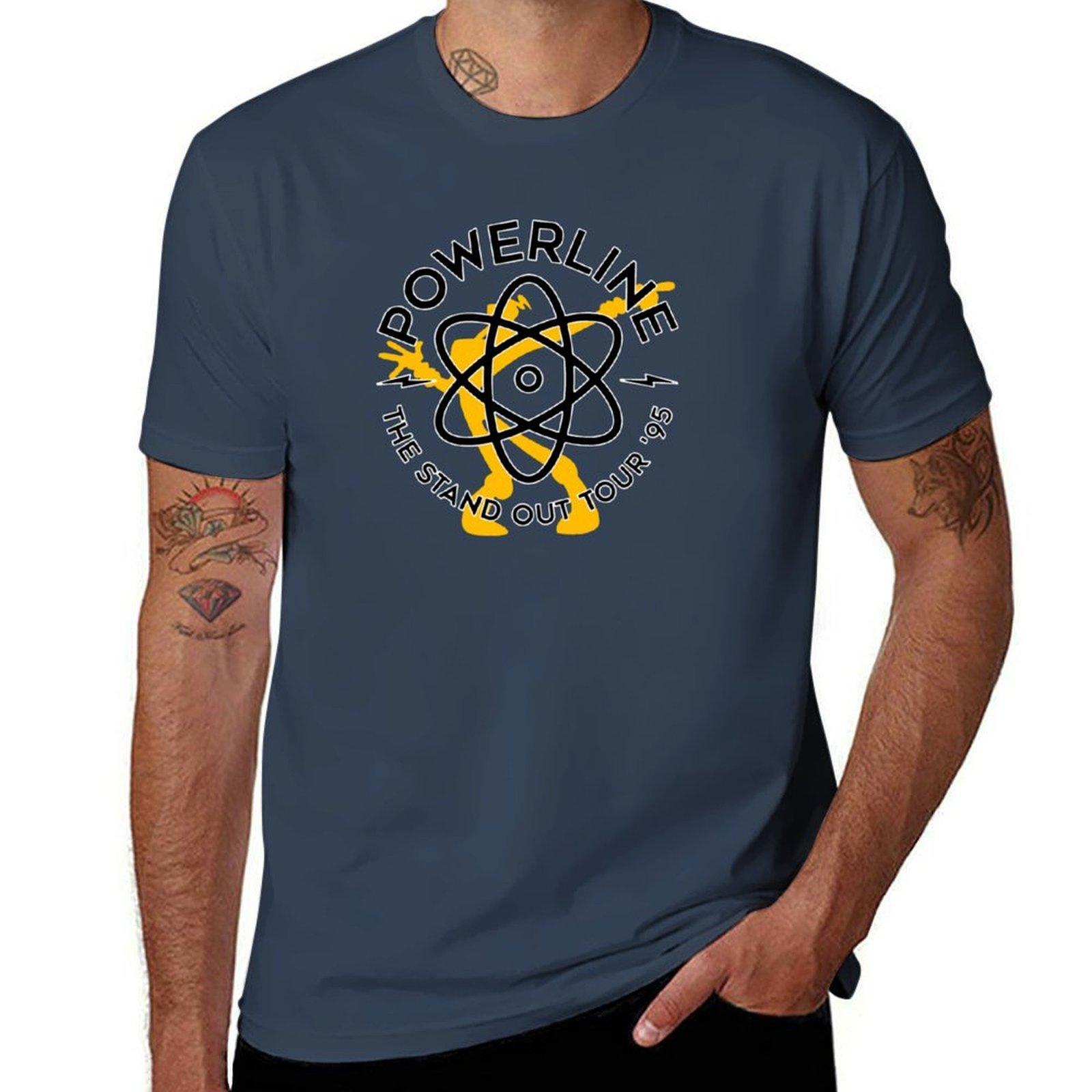 Powerline Black TShirt Work Outdoor TShirt for Men S